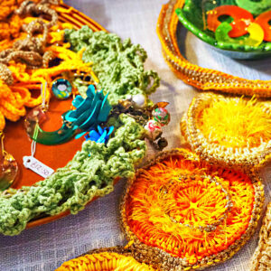 Fibre art about Dandelion and Daisies