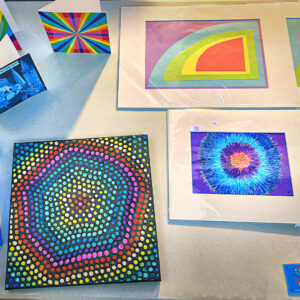 The Emily Tyler Artist stall at the Lazy Sunday Club at the LTB Showrooms on Sunday.