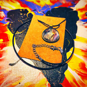 Wearable art made from canvas off cuts
