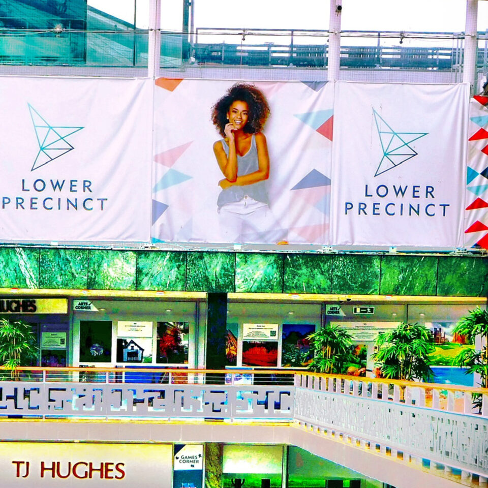 Inside the Lower Precinct.