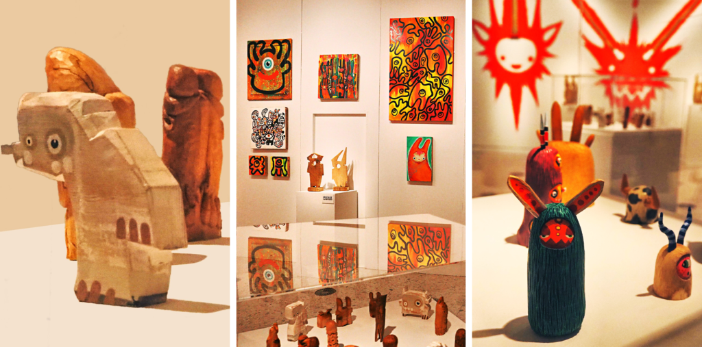 Artist Scribbleffiti at the Exhibition, Photograph by Emily Tyler.